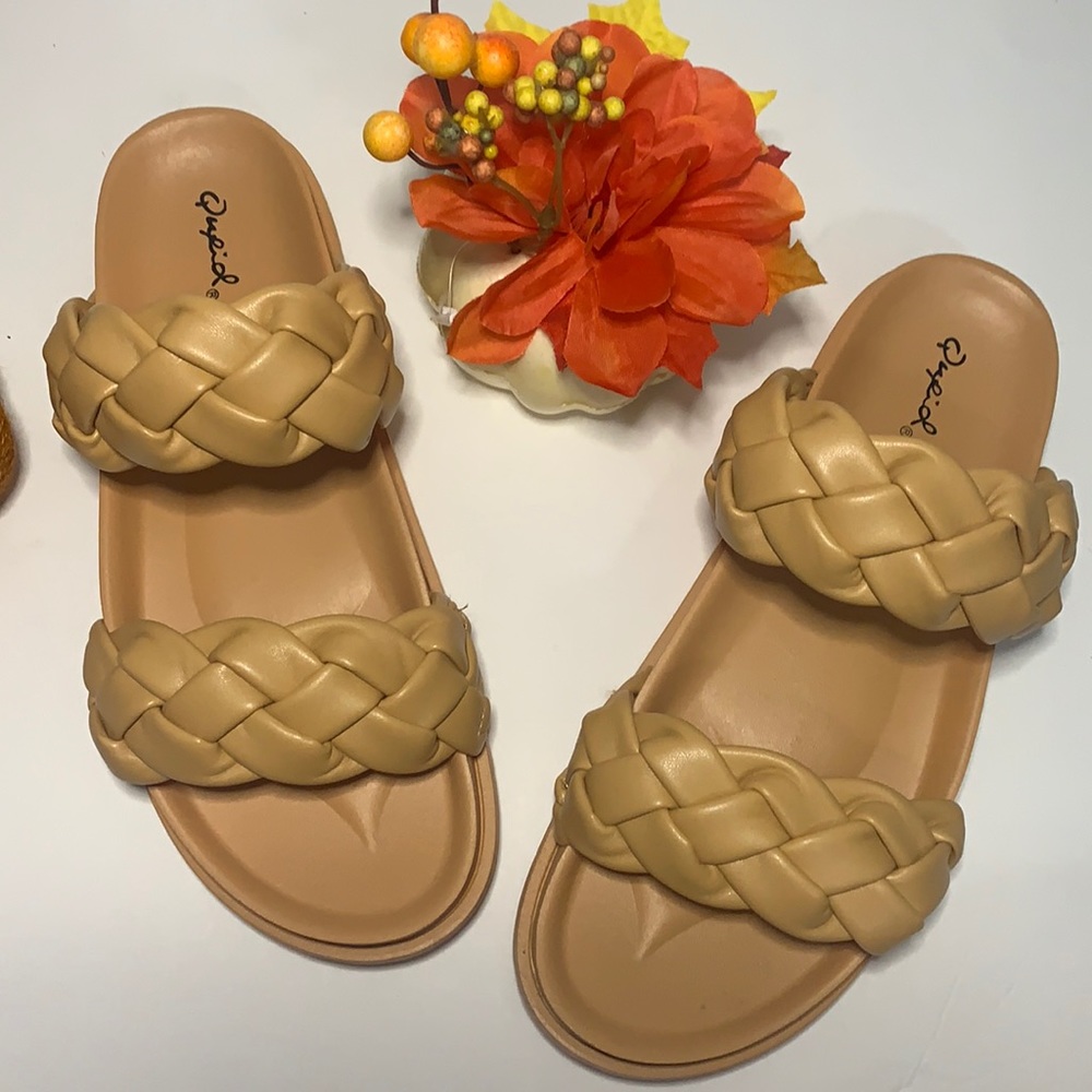 Braid tan Quipid sandals